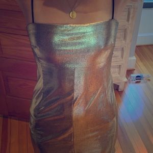 Silence and Noise gold dress